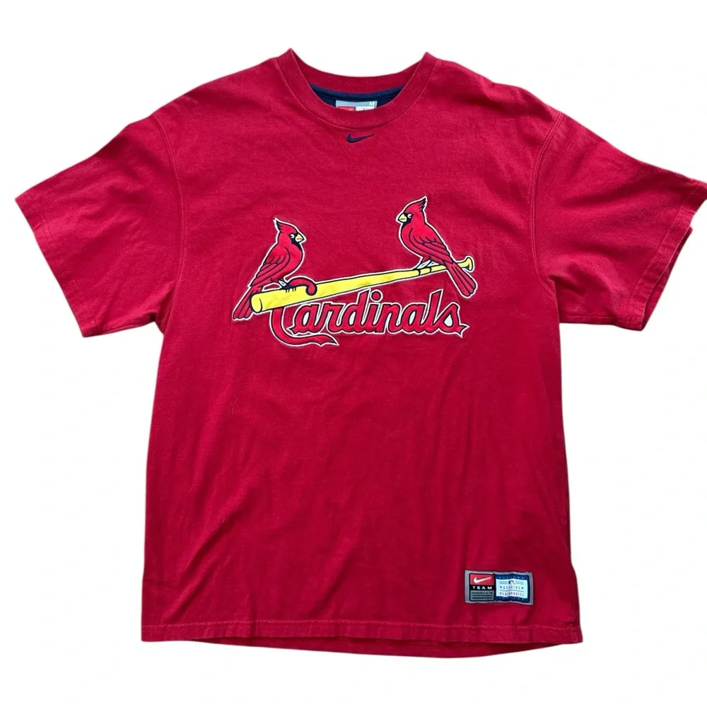 Vintage Nike St Louis Cardinals Men’s Red T-Shirt Size Medium‎ Y2K Team Nike MLB